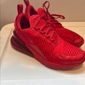 Nike Red Air Max Sneakers with Bold Design